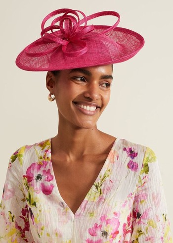 Phase Eight Pink Triple Twist Disc Fascinator Hats Pink USA | 7493506-MA